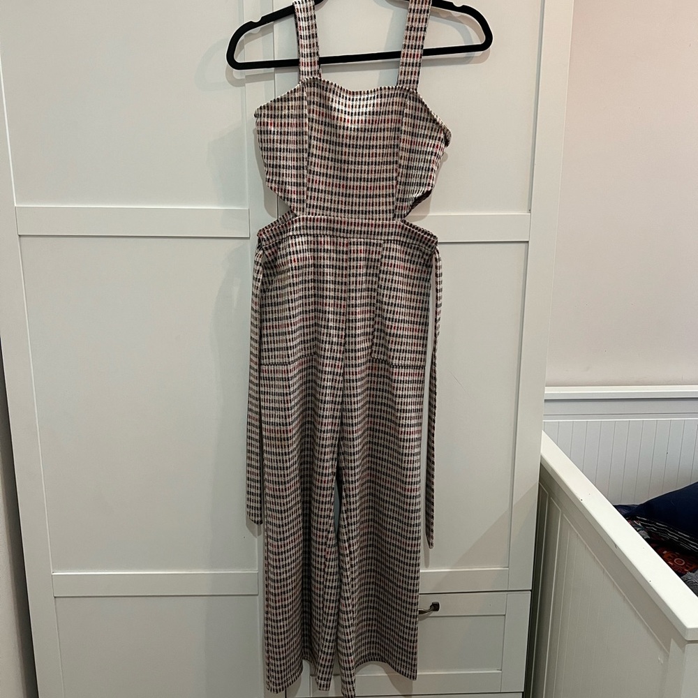 Bershka gingham jumpsuit